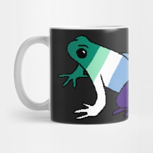 Pixel Gay Man Frog Mug